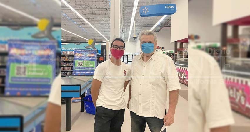 Walmart México, El señor Flores aparece, joven está agradecido por todo el apoyo en redes sociales