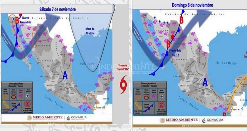 Nuevo frente frío favorecerá descenso de temperaturas en BCS durante el fin de semana