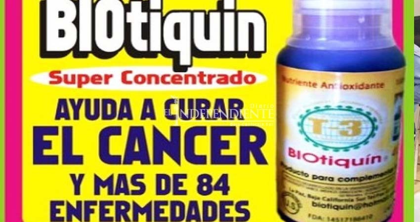 Productos Biotiquin no curan ni cáncer ni Covid: SSA BCS