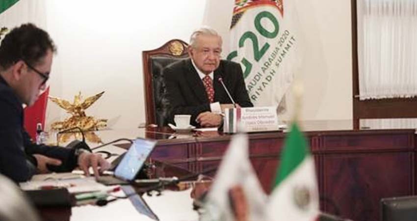 "Vacunación universal y gratuita”: AMLO en G-20