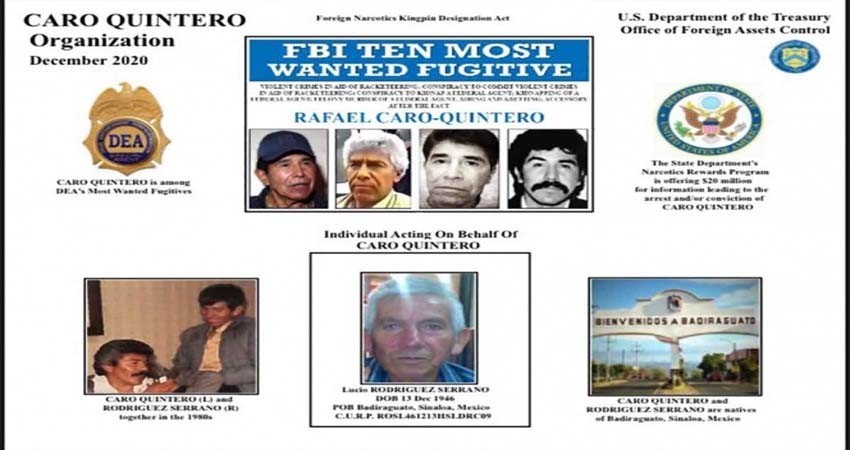 EU pone en lista negra a Lucio Rodríguez, presunto socio de Caro Quintero