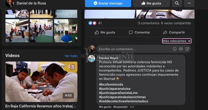 Bloquean autoridades protesta virtual contra feminicidios