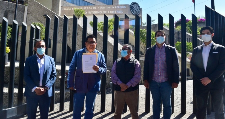 MORENA y PT BCS interponen denuncia contra el Gobernador Mendoza Davis