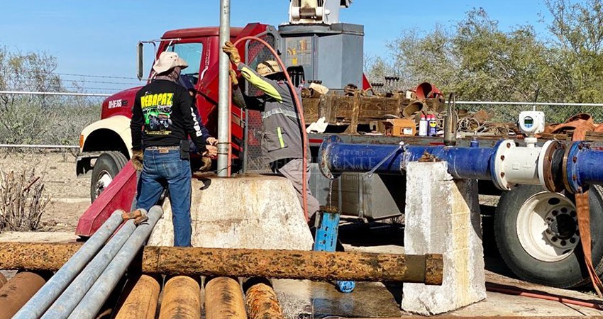Inicia OOMSAPAS La Paz con el mantenimiento preventivo de pozos, para enfrentar temporada de verano