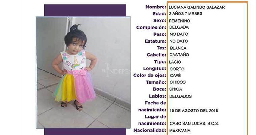 Aún sin solución el caso de la pequeña Luciana