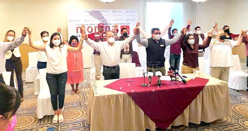 Presentan candidaturas de Morena BCS, “arrancan con ventaja de 28 puntos”: Rentería