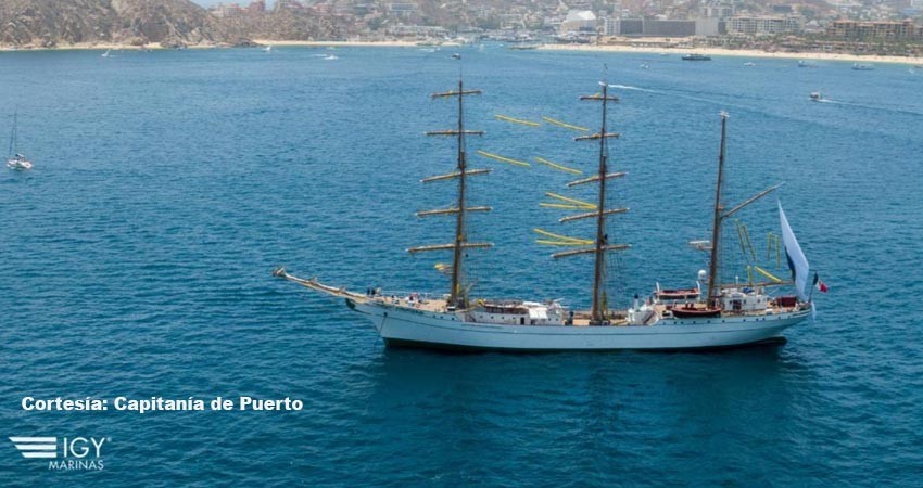 Arriba al puerto de CSL el Velero “Cuauhtémoc” Arriba al puerto de CSL el Velero “Cuauhtémoc”