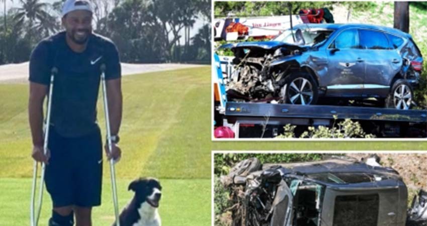 Así luce Tiger Woods luego de su accidente Así luce Tiger Woods luego de su accidente