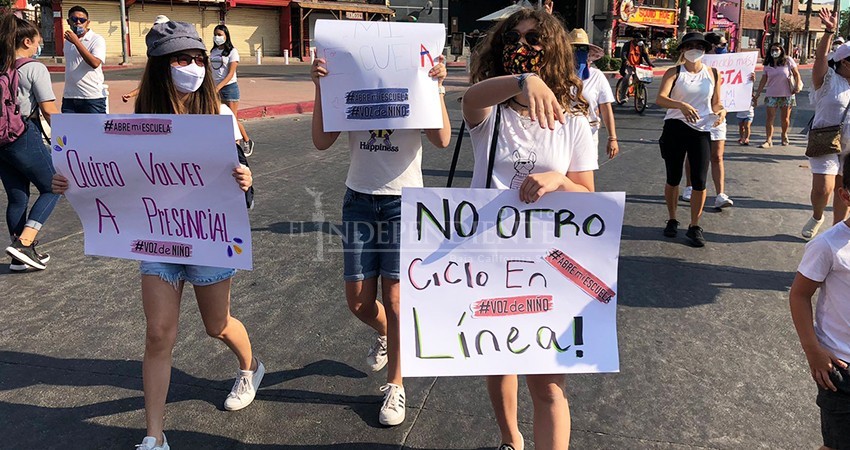 En Los Cabos exigen regreso presencial a clases En Los Cabos exigen regreso presencial a clases