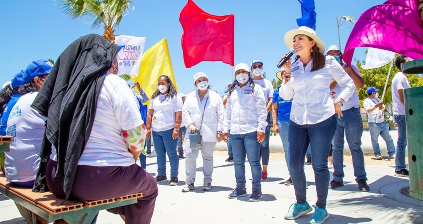 Vamos a adquirir tierra para que las familias tengan certeza de su patrimonio: Lupita Saldaña