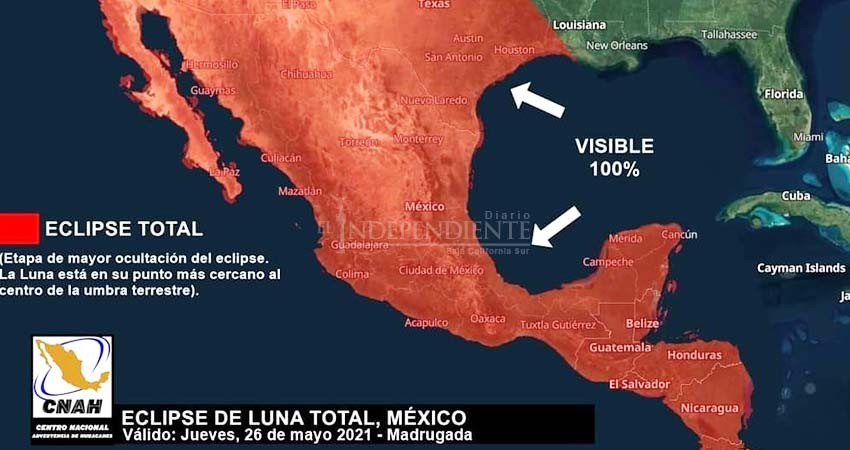 La madrugada de este jueves se observó el eclipse total y la súper luna La madrugada de este jueves se observó el eclipse total y la súper luna