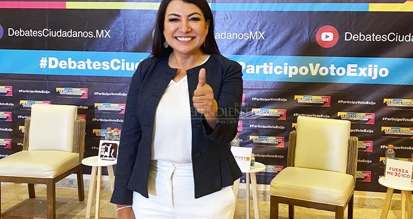Gana Lupita Saldaña debate ciudadano organizado por Coparmex Gana Lupita Saldaña debate ciudadano organizado por Coparmex