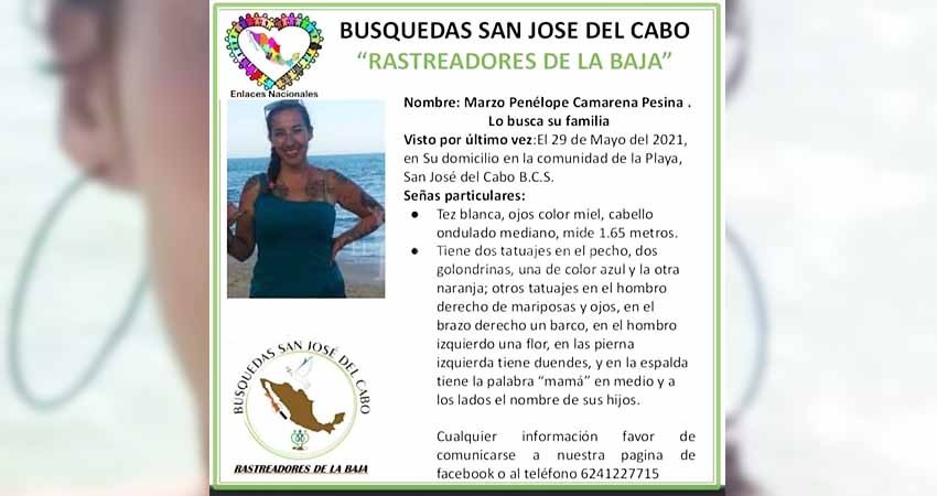 Reportan la desaparición de una madre de familia vista por última vez el 29 de mayo Reportan la desaparición de una madre de familia vista por última vez el 29 de mayo