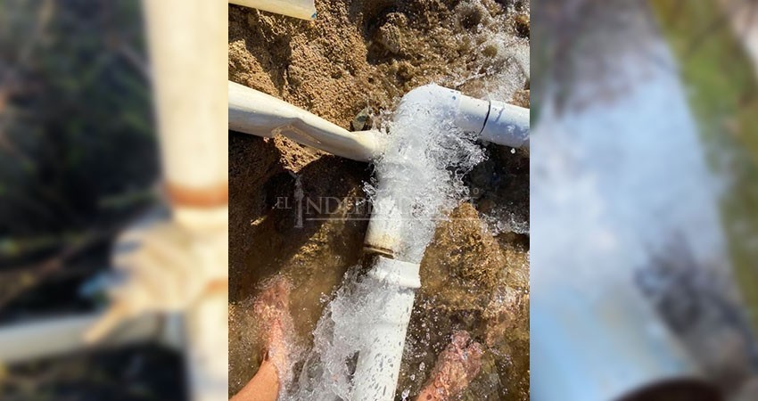 Continúa el desperdicio de agua en colonia El Tezal Continúa el desperdicio de agua en colonia El Tezal