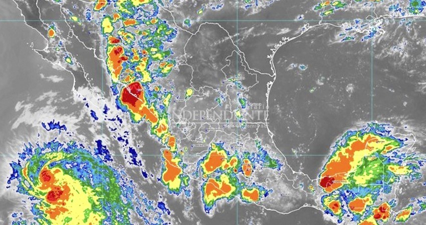 Por desprendimientos nubosos de “Guillermo”, prevalecerán lluvias aisladas en BCS