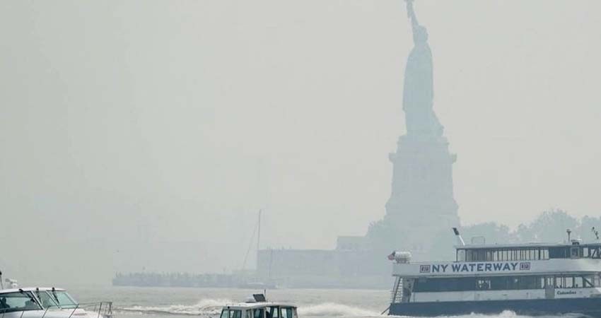 Alerta en Nueva York por contaminación provocada por incendios Alerta en Nueva York por contaminación provocada por incendios
