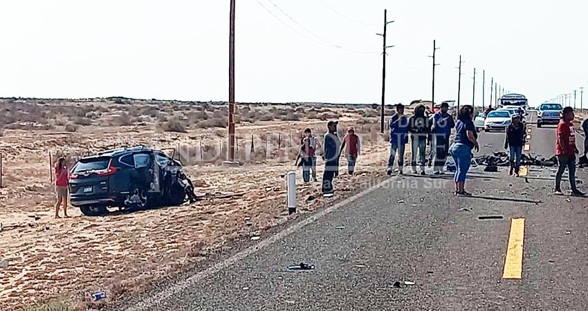 Dos personas sin vida y una lesionada en fatal accidente en Mulegé