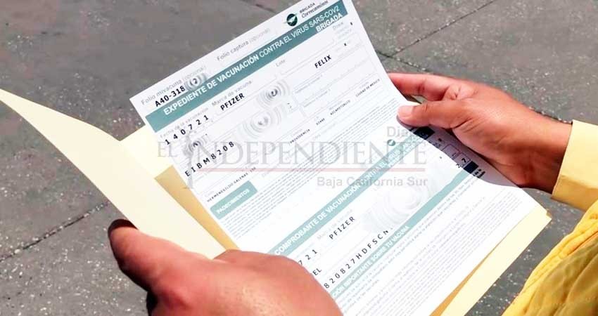 En BCS no es obligatorio presentar certificado de vacunación del COVID-19
