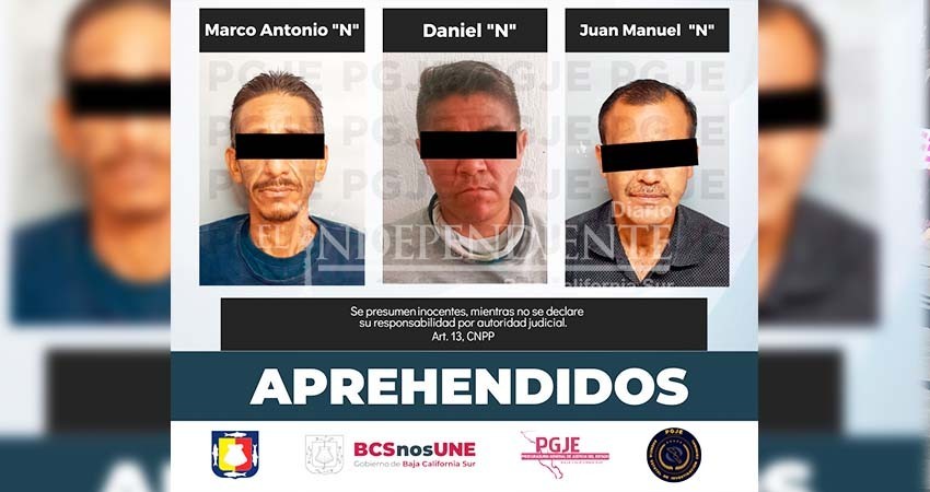 Fueron detenidas 3 personas por el delito de robo y contra la salud
