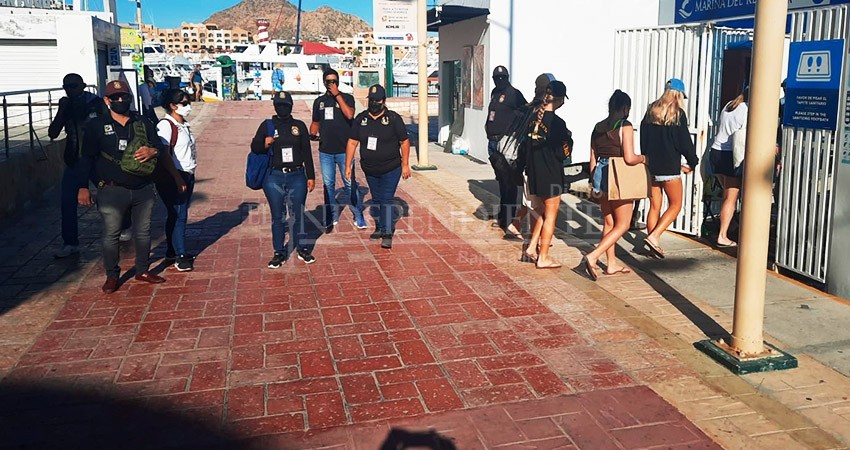 Implementa Inspección Fiscal operativo sanitario tras llegada de cruceros a CSL