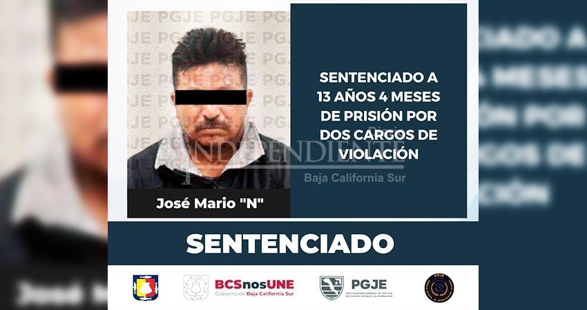 Más de 13 años pasará en Mario “N” por el delito de violación