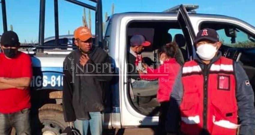 Localizan cuatro personas extraviadas en Mulegé Localizan cuatro personas extraviadas en Mulegé