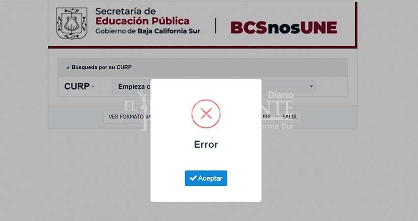 Docentes reportan error en página de SEP para jornada de vacunación que hoy inicia Docentes reportan error en página de SEP para jornada de vacunación que hoy inicia