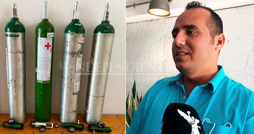 Altruistas brindan apoyo ante aumento en demanda en tanques de oxígeno Altruistas brindan apoyo ante aumento en demanda en tanques de oxígeno
