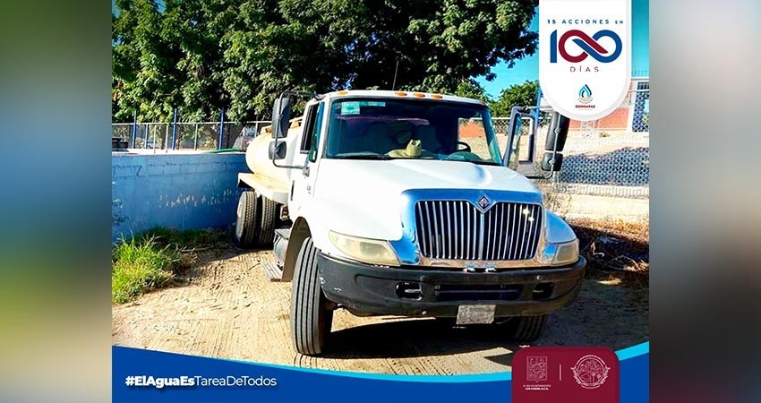 Con el programa “Apoyo con Pipas”, Oomsapas Los Cabos realiza 55 viajes diarios desde hace 100 Días de Gobierno