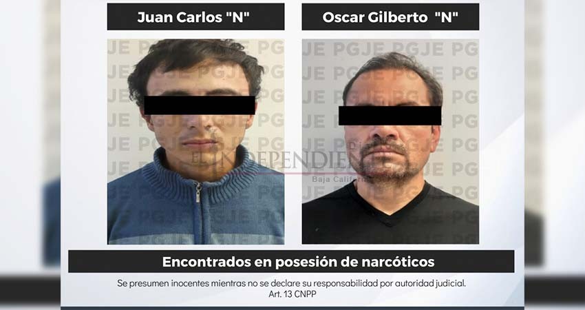 Dos hombres detenidos en operativos antinarcóticos por el delito de narcomenudeo