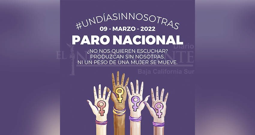 El 9 nadie se mueve, invitan a formar parte de este movimiento a mujeres sudcalifornianas