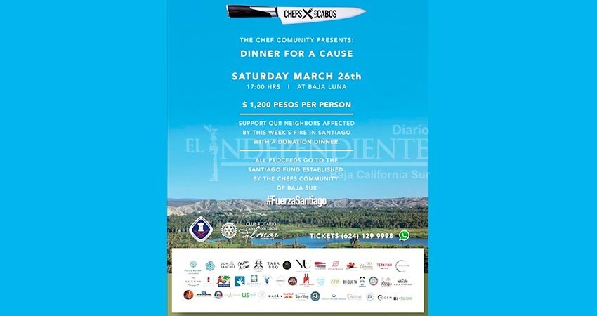 La industria gastronómica de Los Cabos se une para apoyar a Santiago La industria gastronómica de Los Cabos se une para apoyar a Santiago