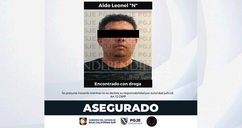 Fue asegurado Leonel “N” con 3 mil 250 dosis de metanfetamina