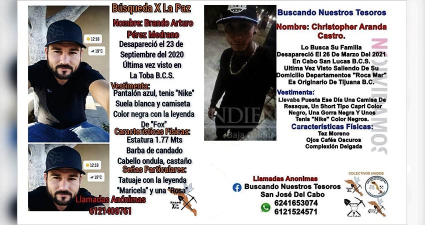 Incansable y sin resultados búsqueda de familiares de los desaparecidos en BCS