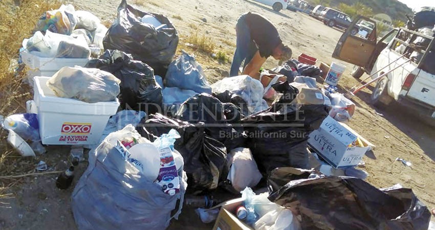 31 toneladas de basura salieron de las playas de La Paz esta Semana Santa