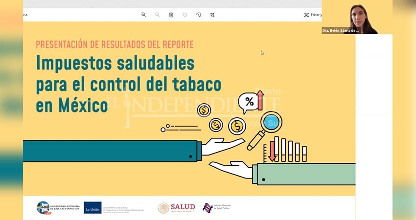 Presenta UABCS reporte sobre impuestos saludables para el control del tabaco en el país