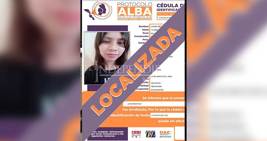 Con un hombre 20 años mayor fue localizada una menor de edad “desaparecida”