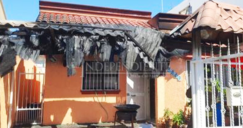 Quiso asar carne, y por poco incendia la casa