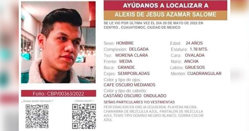 Hallan en Ixtapaluca el cuerpo de Alexis de Jesús, estudiante de la UAM desaparecido