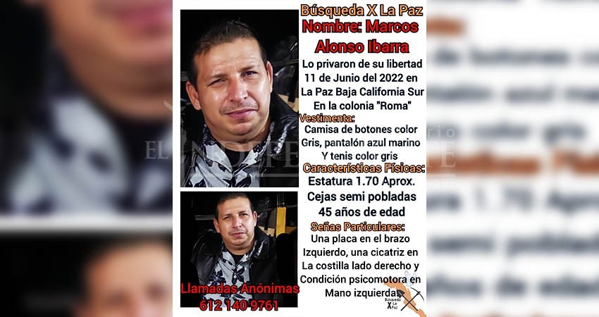 Reportan otra presunta privación ilegal de la libertad en La Paz Reportan otra presunta privación ilegal de la libertad en La Paz