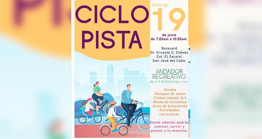 Anuncian ciclopista en colonias de SJC, para actividades deportivas y de esparcimiento