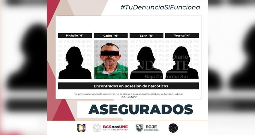 Fueron detenidas cuatro personas con droga en diferentes operativos