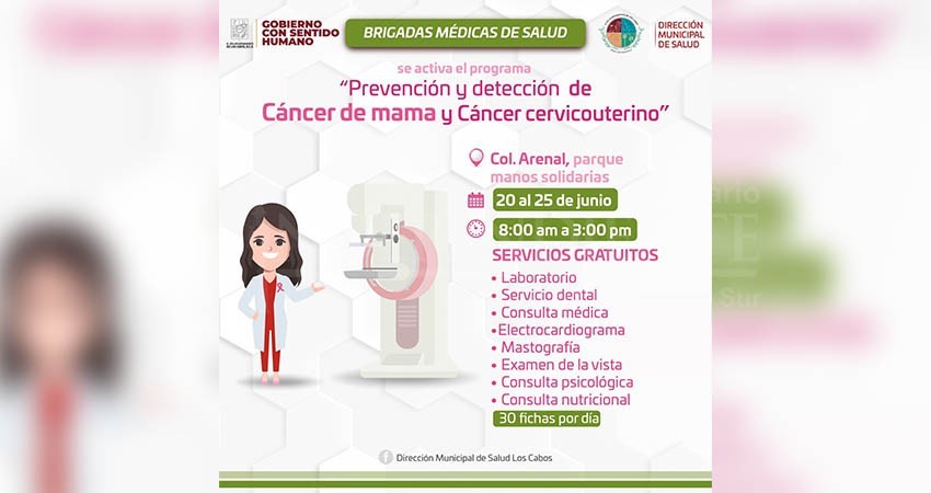 Ayto de Los Cabos implementará nuevo programa “Prevención y Detección de Cáncer de Mama y Cervicouterino” Ayto de Los Cabos implementará nuevo programa “Prevención y Detección de Cáncer de Mama y Cervicouterino”