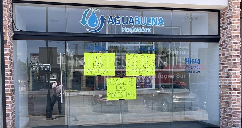 Purificadoras cierran  sus negocios por falta de agua; piperos realizan paro laboral