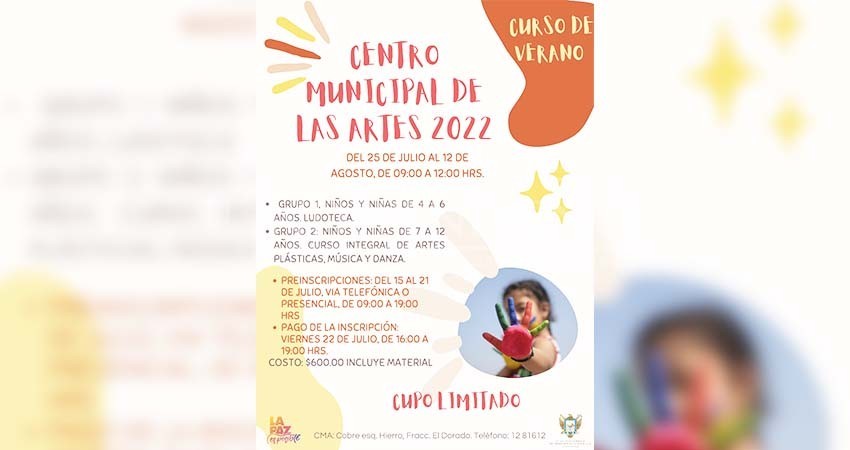 Abren las inscripciones a los Cursos de Verano del Centro Municipal de las Artes