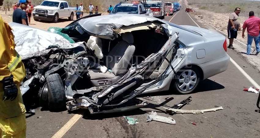 Una persona prensada y 8 lesionadas saldo de aparatoso choque en Comondú