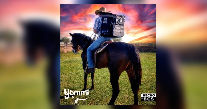 Yommi, la app  Sudcaliforniana para repartir comida a caballo, pero sin caballo