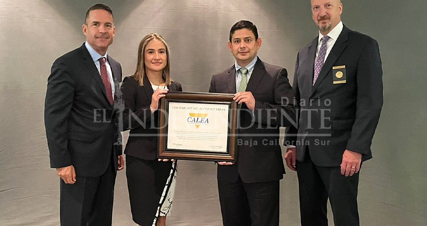 Recibe policía estatal preventiva acreditación internacional Recibe policía estatal preventiva acreditación internacional