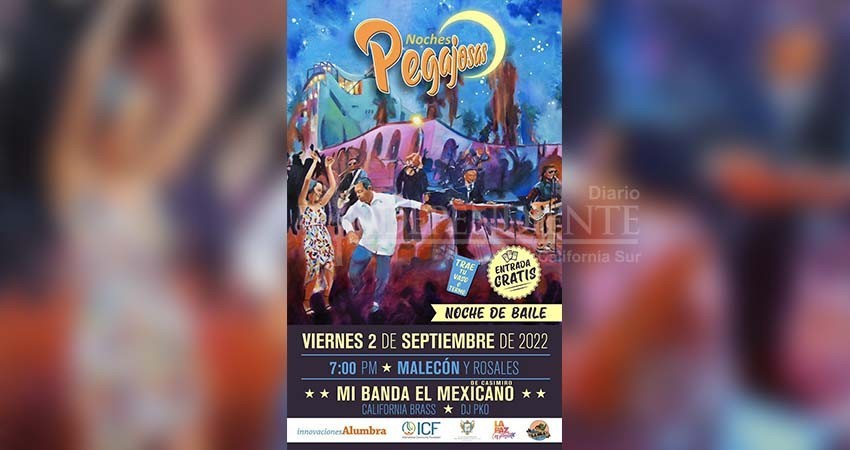 Mi Banda el Mexicano este viernes en el Malecón de La Paz dentro las “Noches Pegajosas”