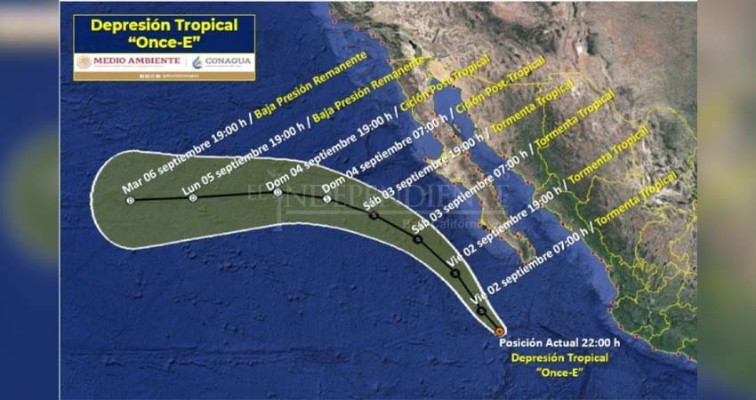 Depresión Tropical dejará fuertes lluvias para BCS
